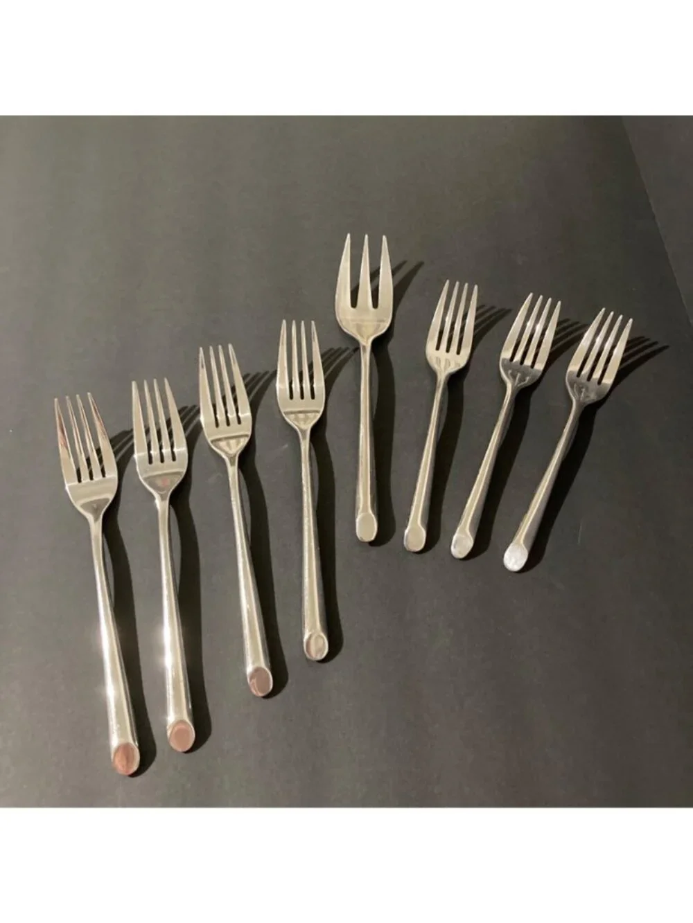 Towle Living Collection Wave Stainless Steel Fork Lot of 8